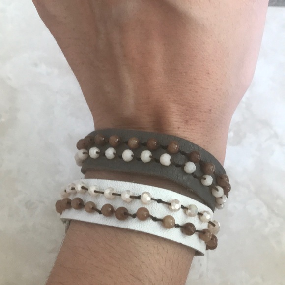 3/$10 Two authentic leather bracelets adjustable - Picture 2 of 4